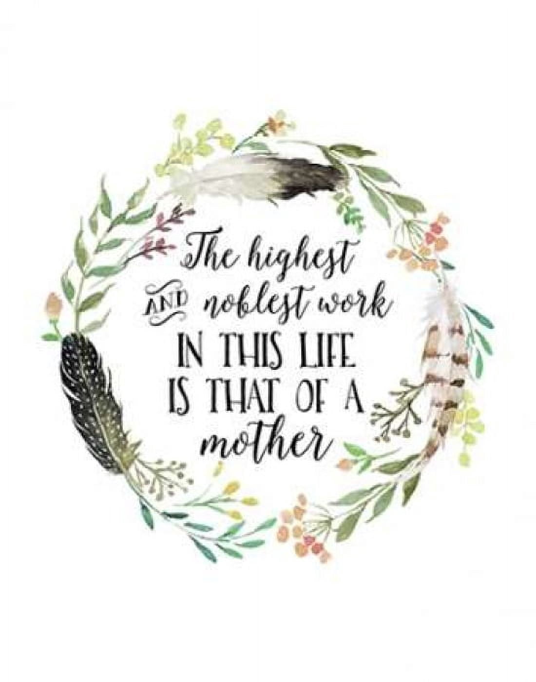 Mother Quote Wreath Canvas Art - Tara Moss (22 x 28)