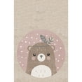 thumbnail image 1 of Mother Ruggers Beary Roo Machine Washable Colorful Kid's Rug, 1 of 3