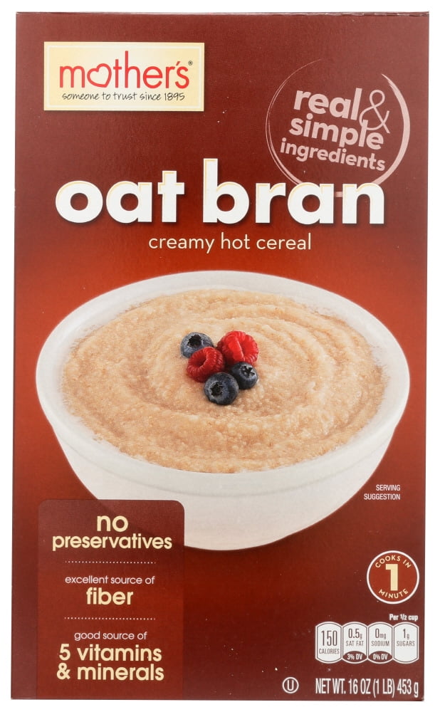Mother'S Creamy Oat Bran Hot Cereal, 16 Oz