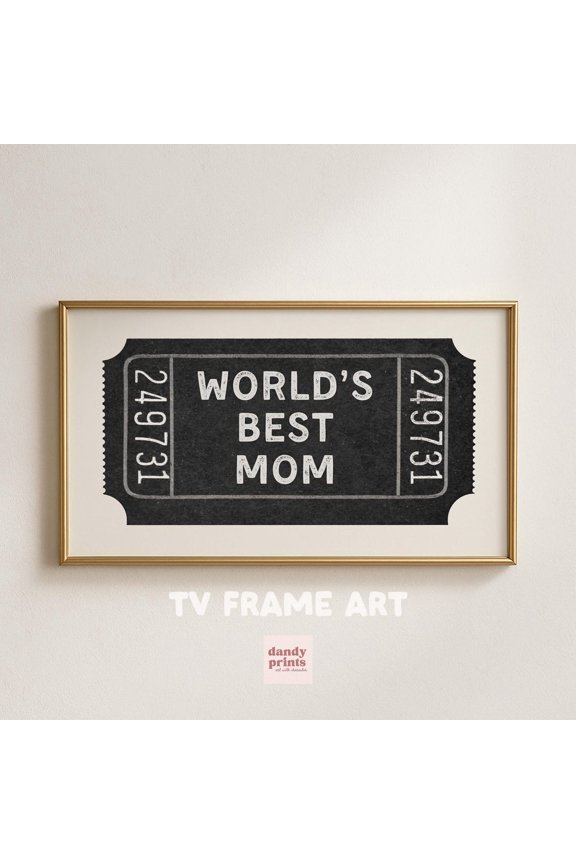 Mother'S Day Art Retro Ticket Stub