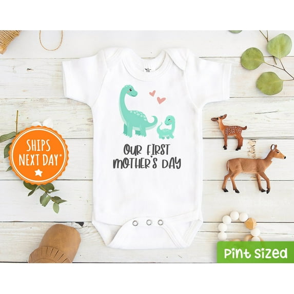 Mother'S Day Baby Onesie, Mother'S Day Bodysuit, Dinosaur Happy Mother'S Day, Mother'S Day Gift Cute Baby Onesie, BABY BODYSUIT LAT 4424
