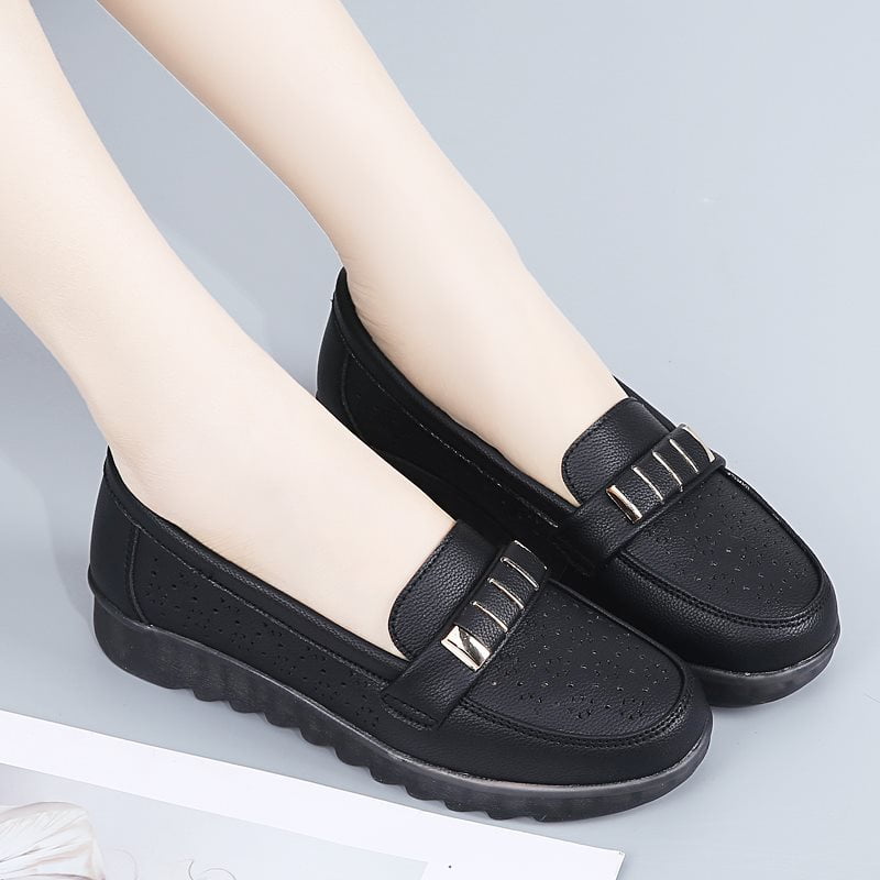 Mother Shoes 2024 Spring Middleaged Shoes