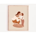 thumbnail image 1 of Mother And Son Print, Mothers Day Gift, Mother And Son Art, Line Art, Line Drawing, Gifts For Mom, Family Wall Art Wall Art, Modern Wall Decor, 24x36 UNFRAMED, 1 of 2