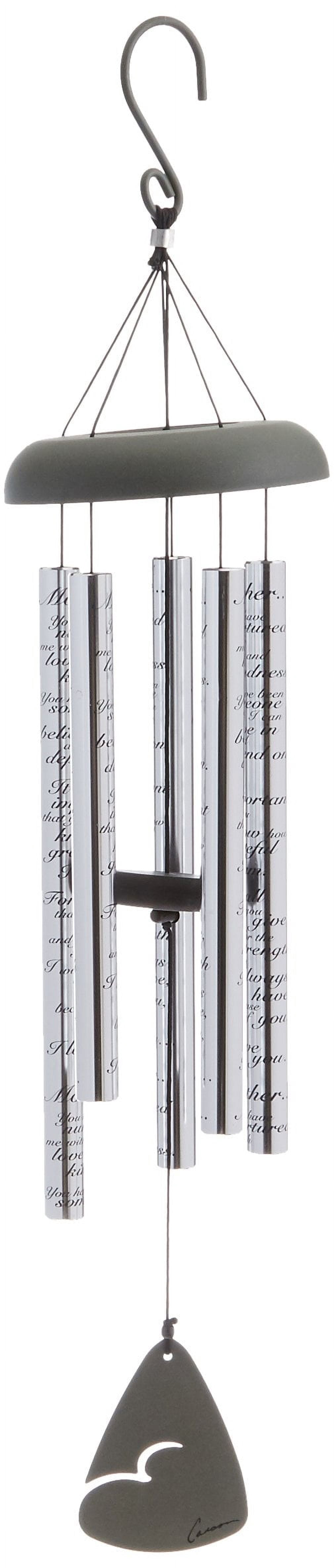 Mother Sonnet Wind Chime – Memorial & Tribute Gift for Mom, Outdoor Garden Décor
