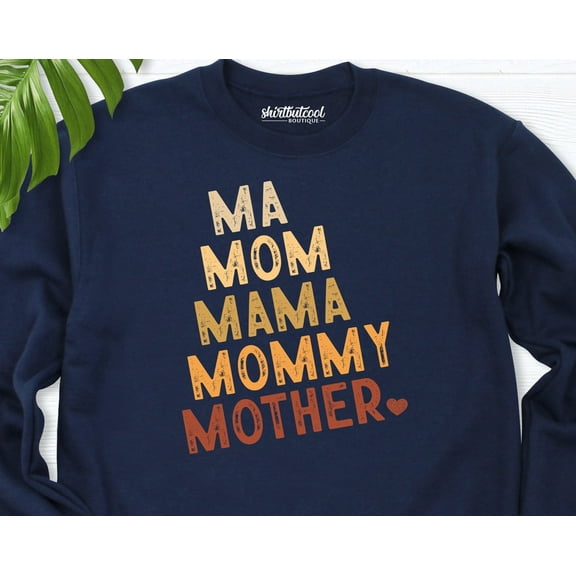 Mother Sweatshirt, Mama Sweatshirt, Ma Mom Mama Mommy Mother Sweat, Mama Hoodie, Mothers Day Sweater, Women Pregnancy Announcement, Mom Gift TSHIRT All Size S-5XL