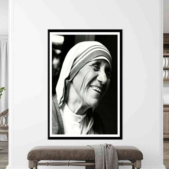Mother Teresa, Canvas Home Decor, Canvas Decor, Wall Decor, Mother Teresa Photo Artwork, Portrait Canvas Art, Portre Canvas Poster, Canvas Wall Decor - Gallery Wrapped
