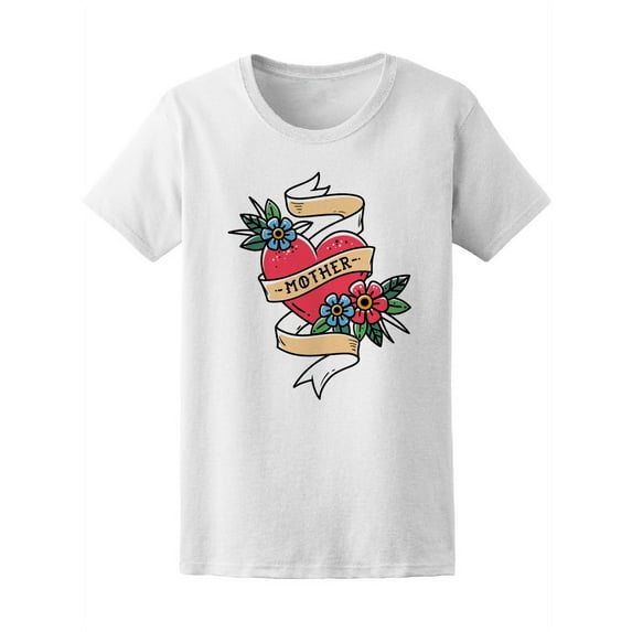 Mother Traditional Tattoo T-Shirt Women -Image by Shutterstock, Female XX-Large