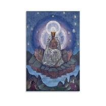 Mother of The World 1924 Nicholas Roerich Prints Poster Art Poster Canvas Painting Decor Wall Print Photo Gifts Home Modern Decorative Posters 12x18inch(30x45cm)