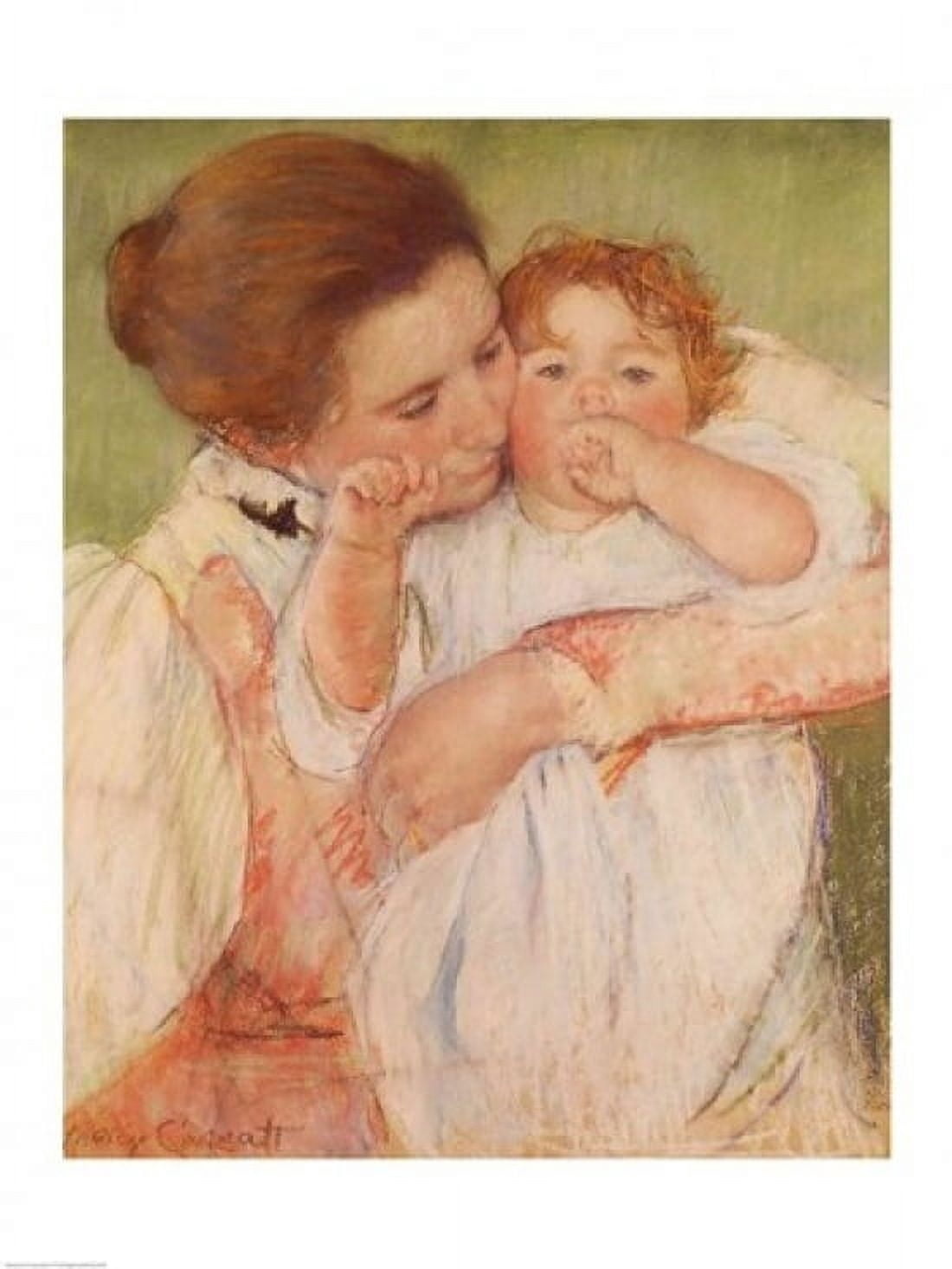 Mother and Child 1897 Canvas Art - Mary Cassatt (24 x 36)