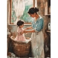 thumbnail image 1 of Mother and Child Canvas Art/Painting， Suitable for Living Room， Bedroom， Kitchen， Dining Room，udio， and Apartment Decor., 1 of 8