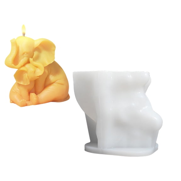 Mother and Child Elephant Molds Epoxy Resin Molds Castings Molds Silicone Molds Ornament Plasters Molds Molds