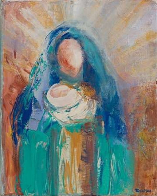 Mother and Child II Canvas Art - Robin Maria (24 x 30)