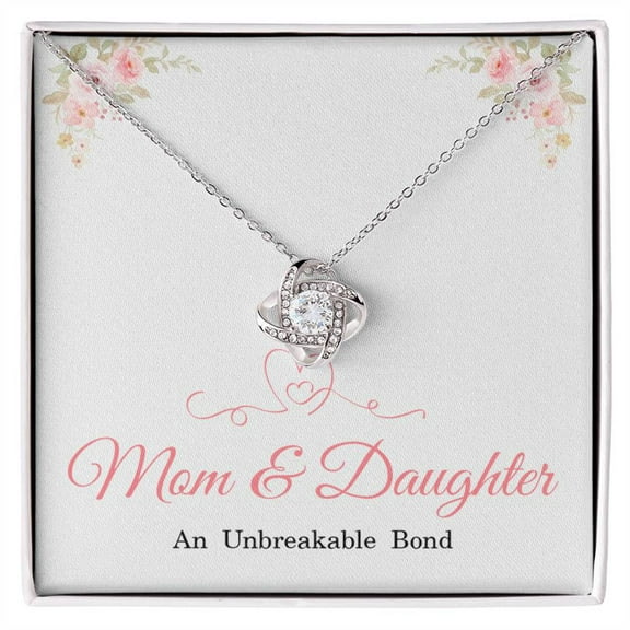 Mother and Daughter - An Unbreakable Bond - Love Knot Necklace