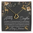 thumbnail image 1 of Mother and Daughter Christmas Card Necklace - Gift for Her - Gift for Daughter, 1 of 5
