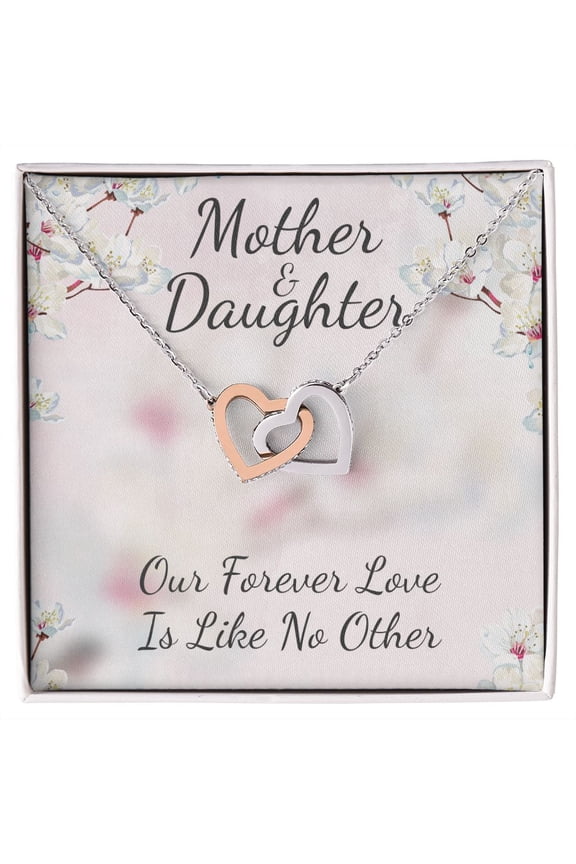Mother and Daughter Like No Other Interlocking Hearts Necklace, Mom From Daughter, Mother's Day, Multi Interlocking Heart Necklace