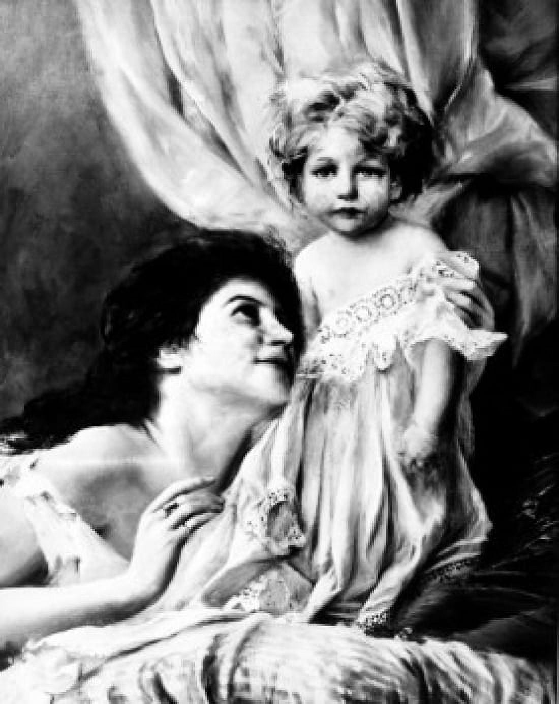 Mother and Daughter by unknown artist Canvas Art - (18 x 24)