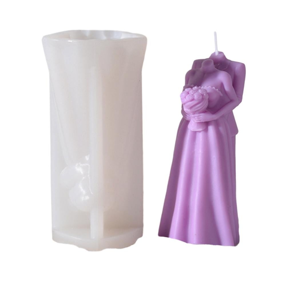Mother and Kids Silicone Candle Mold Couples Aromatherapy Candle Mould for DIY Craft Soap Cookie Fondant Soap Decor