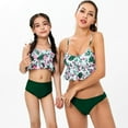 thumbnail image 1 of Mother and Me Family Bikini Swimsuits Set Matching Set Bathing Suit Floral Print Two Piece Bikini Tankini Swimwear Set, 1 of 7