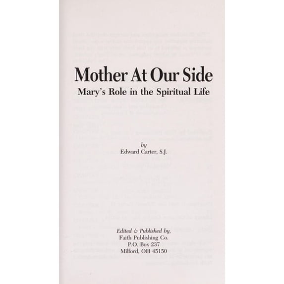 Pre-Owned Mother at Our Side 9781880033074