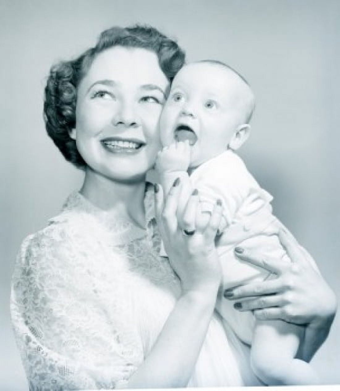 Mother holding baby boy Canvas Art - (18 x 24)