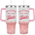 thumbnail image 1 of Mother of Bride Cup-Mother of Bride Tumbler, 40 oz Insulated Water Bottle for Bridal Shower,Engagement,Wedding (Mother of Bride), 1 of 4