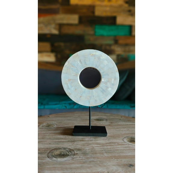 Mother of Pearl Halo - Naturally Elegant Tropical Home Decor an Exquisite Decor Piece from Exotic Bali