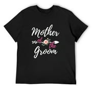 Mother of The Groom Cute Rose Arrow Mom Bride Wedding T-Shirt Black S