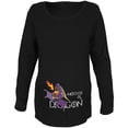 thumbnail image 1 of Mother of a Dragon Cute Purple Fire Maternity Soft Long Sleeve T Shirt Black 2XL, 1 of 1