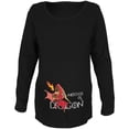 thumbnail image 1 of Mother of a Dragon Cute Red Fire Maternity Soft Long Sleeve T Shirt Black 2XL, 1 of 1
