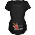 thumbnail image 1 of Mother of a Dragon Cute Red Fire Maternity Soft T Shirt Black 2XL, 1 of 1