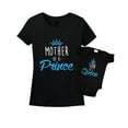 thumbnail image 1 of Mother of a Prince & Son of a Queen Mommy And Me Matching Set Shirt Bodysuit Clothing, 1 of 4