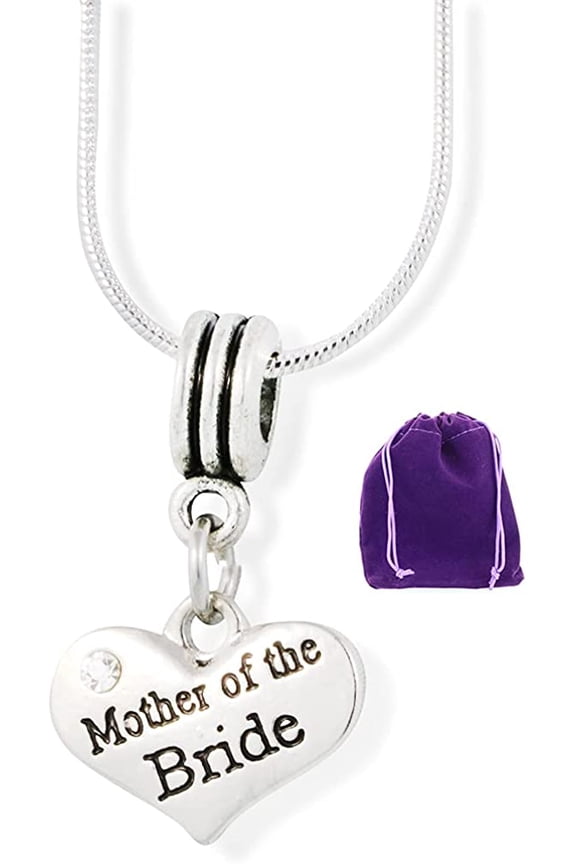 Mother of the Bride Charm Snake Chain Necklace