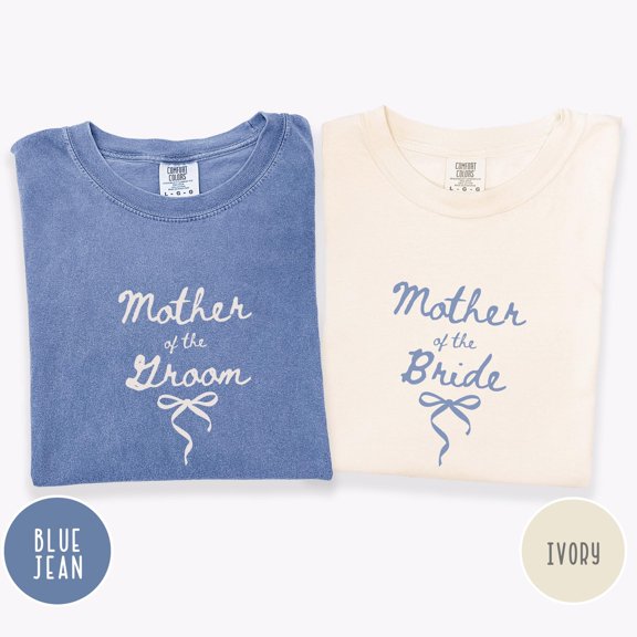 Mother of the Bride Shirt Mother of the Groom Shirt Bridal Party Getting Ready Tees Coquet