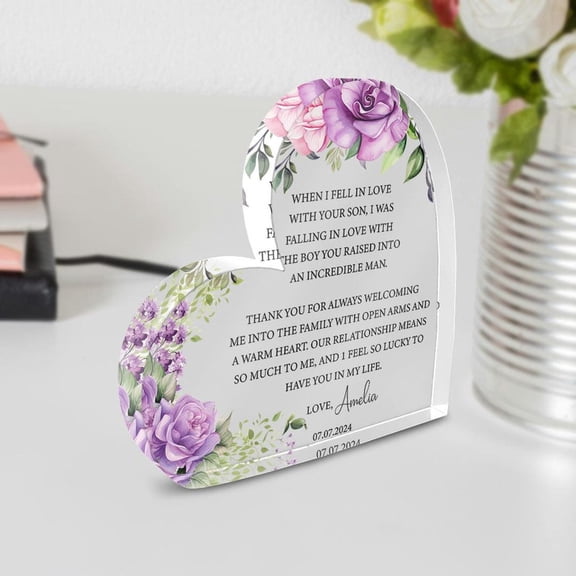 Mother of the Groom Gift, Personalized Mother of the Groom Gift Plaque, Gift from Bride, Wedding Keepsake Gifts for Mother of the Groom