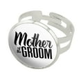 thumbnail image 1 of Mother of the Groom Wedding Silver Plated Adjustable Novelty Ring, 1 of 3