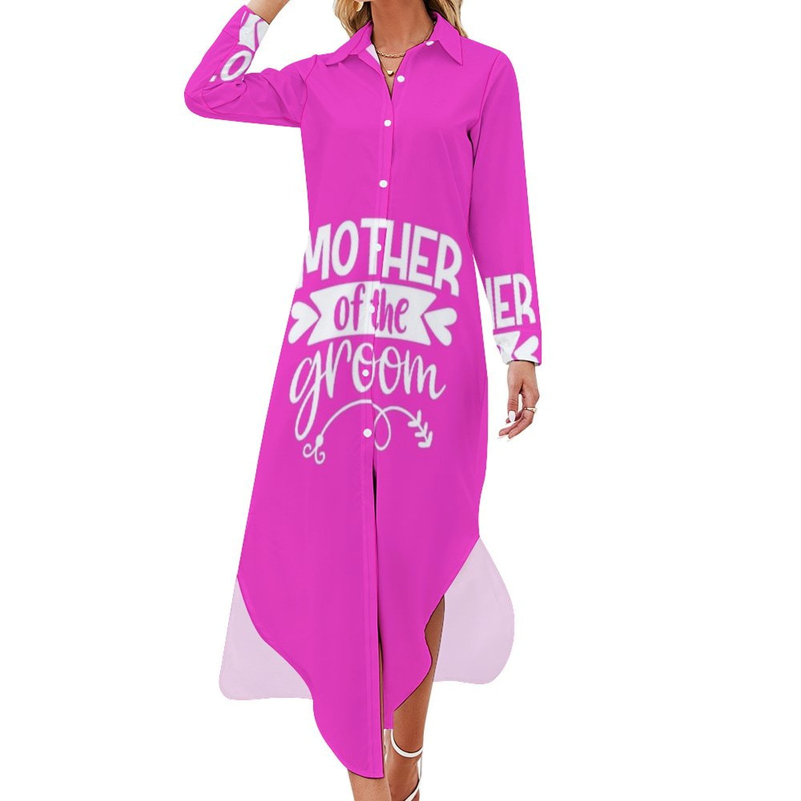 mother of the groom shirt dress Amazon.com: RitzRush Two Piece Mother of the Bride Dress Formal Wedding Guest Elegant Shirt Collar Ankle Length Half Sleeve 2024, 14, Dusty Rose : ,