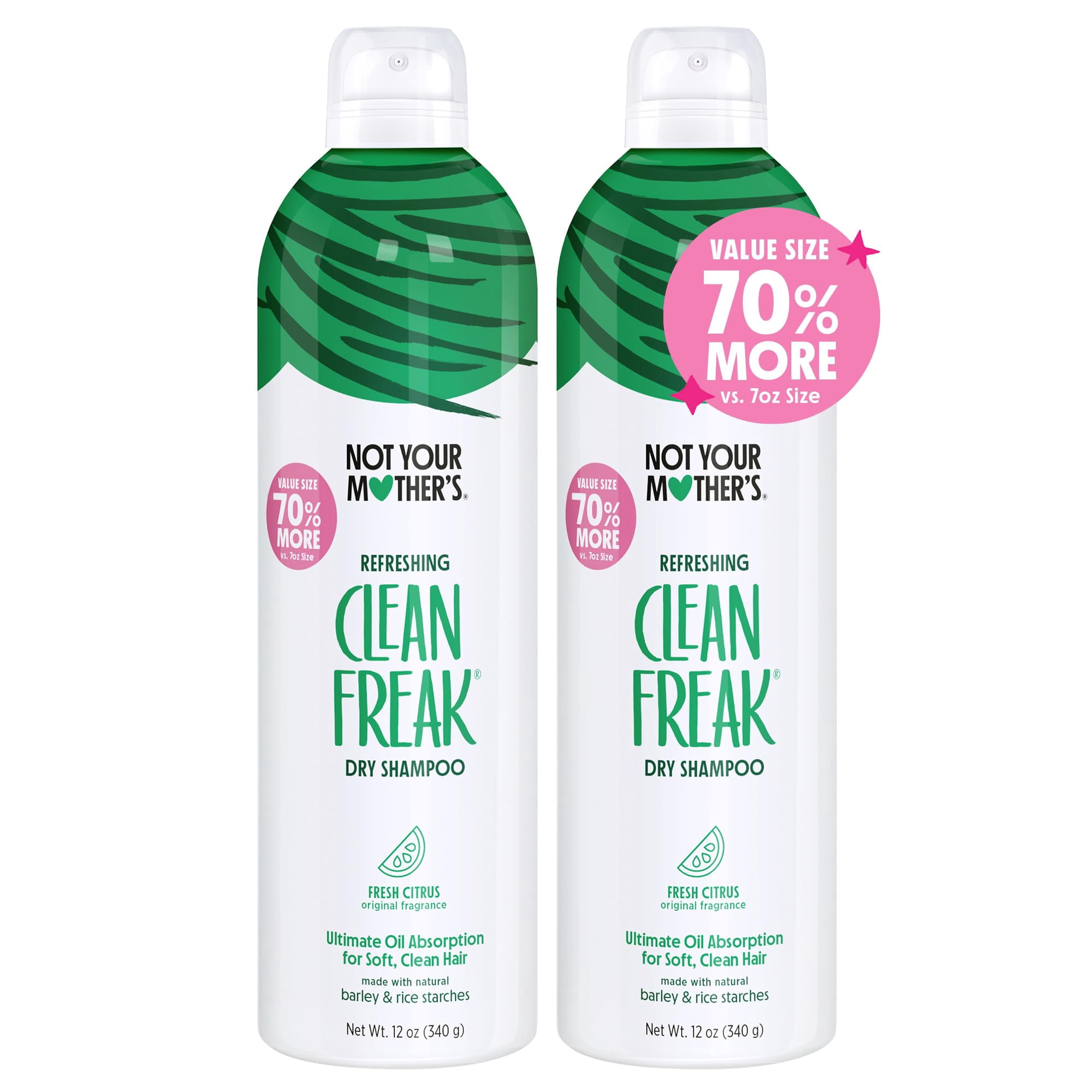Not Your Mother's Clean IEF31 Freak Refreshing Jumbo Dry Shampoo (2 ...
