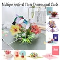 thumbnail image 1 of Mother's Day 2026 Mother's Day 3D Popup Greeting Card, Innovative Bouquet Paper Sculpture Style, Three-Dimensional Mother's Day Blessing Card Gift for Mom Mother, HAODEJW, A, 1 of 8