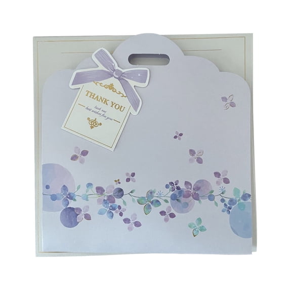 Mother's Day 3D Greeting Card - Floral Butterfly LoveCard with Envelope | Handcrafted Lilac Blooming Gift Card for Mom/Aunt/Sister (Keepsake Message Card)