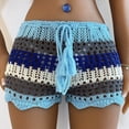 thumbnail image 1 of Mother's Day AXXD Biker Shorts Women Sexy Ladies Summer Fashion Beach Shorts Knit Stripe Shorts Casual Pants Summer Savings Clearance, 1 of 7