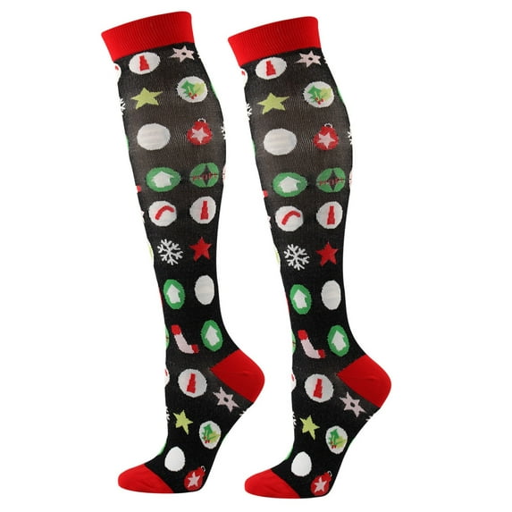 Summer Saving Clearance AXXD Womens Crew Socks,Unisex Adults Christmas Print 3d Socks Warm Pressure Stockings Socks