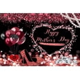 thumbnail image 1 of Mother's Day Backdrop for Photoshoot Rose Gold and Black Love Heart Glitter Design Balloons High Heel Pearl Diamonds Photography Background for Mothers Day Party Decorations Banner, 1 of 5