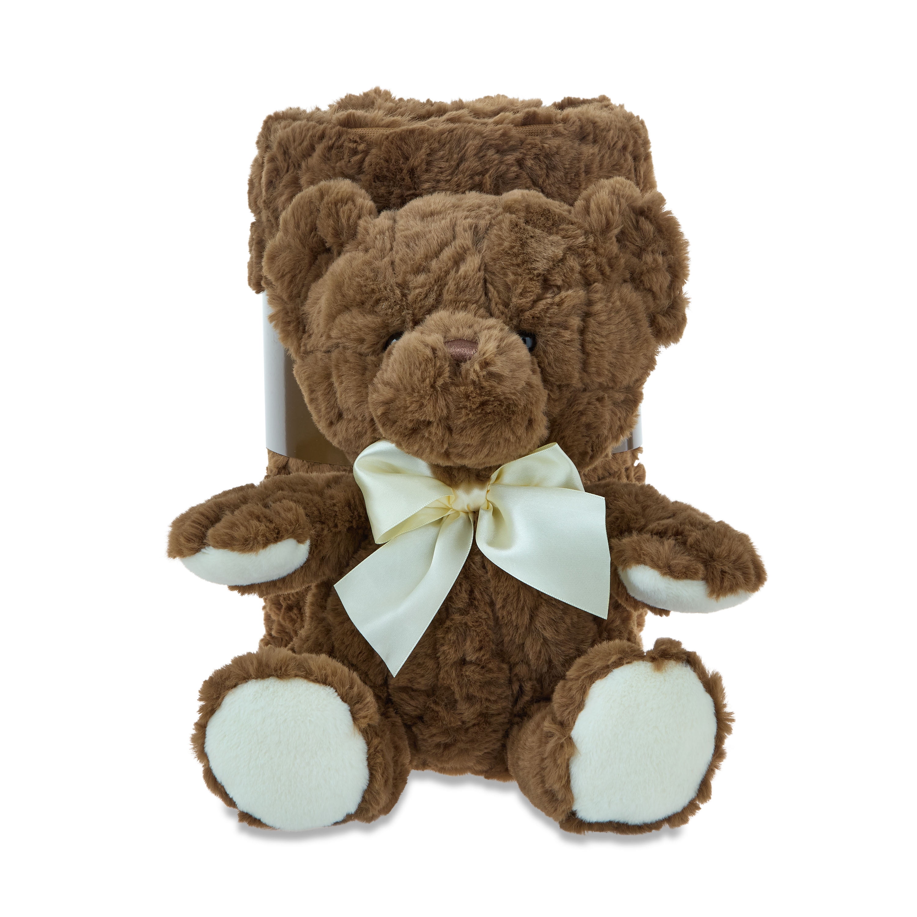 Mother's Day Medium Brown Bear Plush with Blanket, 50" x 60", by Way To Celebrate