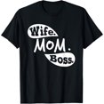 thumbnail image 1 of Mother's Day Birthday Gift for Wife Mom Boss T-Shirt, 1 of 4