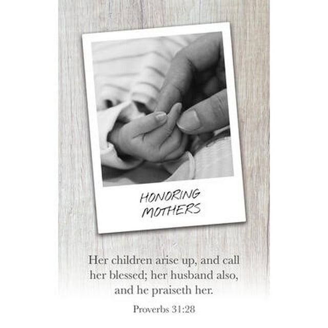 Mother's Day Bulletin: Honoring Mothers (Package of 100) : Proverbs 31: ...