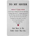 thumbnail image 1 of Mother's Day Card for Sister - Gifts for My Sister Birthday Wedding Graduation Easter Christmas Card from Brother, 1 of 6