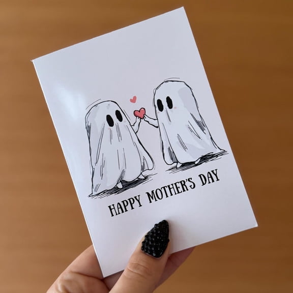 Mother's Day Cards - Goth Mother's Day Card - Emo mums day Card - Dark mums day Card - Skeleton Card