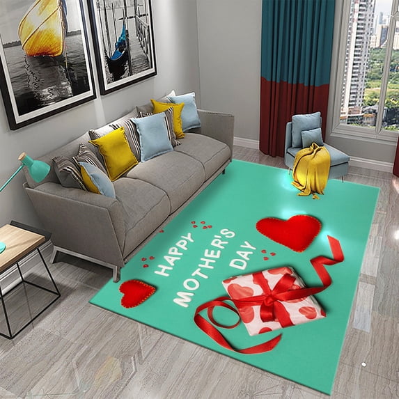 Mother's Day Carpet for Kitchen Bathroom Entrance Non-slip Carpet Living Room Bedroom r Rug Mother's Day Gift Festival Gifts