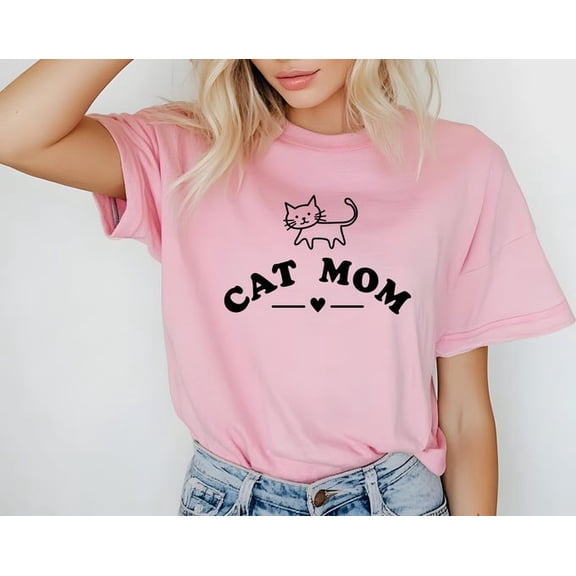 Mother's Day Cat Mom, Cat Mom Shirt, Cute Cat Mama Shirt, Motherhood Tee, Best Wife, Animal Lover Shirt, Cat Lover Gift