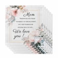 thumbnail image 1 of Mother's Day Cloth Napkins, Warm Mom Quote We Love You Flowers Watercolor Washable and Reusable Dinner Napkins Set of 6, Table Napkin for Kitchen Party Birthday Wedding Hotel Housewarming 20"x20", 1 of 9